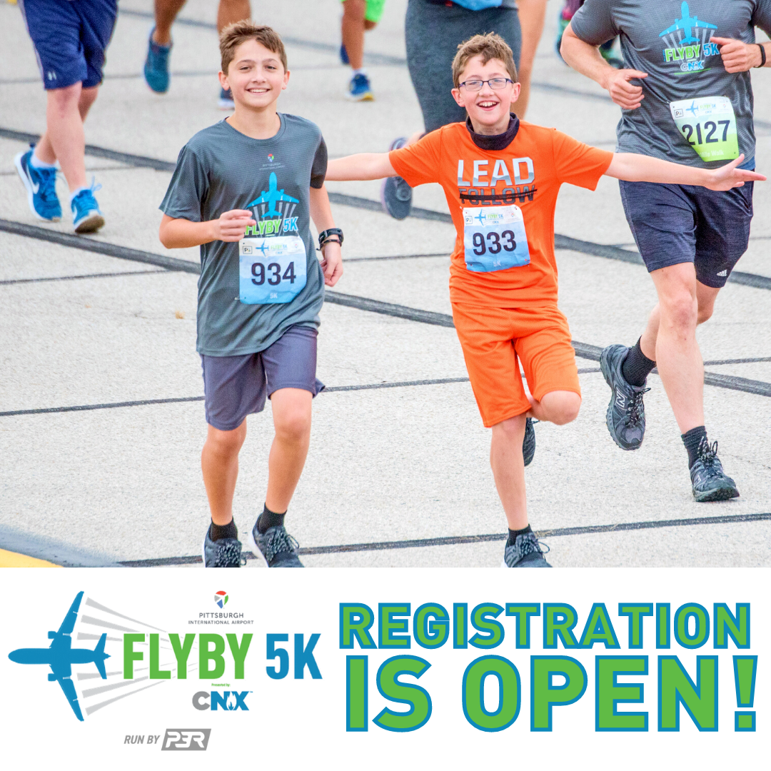 Registration Open for the 2025 FlyBy 5K and 2Mile Fun Run/Walk presen